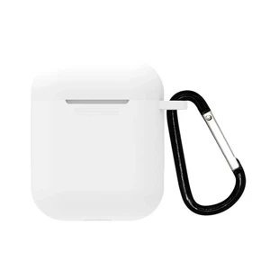 Чохол з карабіном для AirPods 2 | 1 iLoungeMax TPU Case white