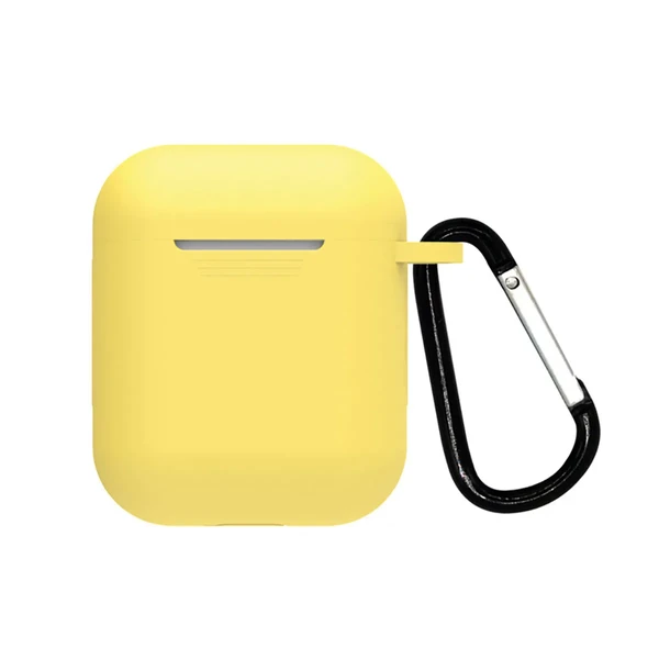 Чохол з карабіном для AirPods 2 | 1 iLoungeMax TPU Case yellow