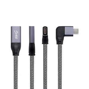 Угловой удлинительный кабель iLoungeMax USB Type-C USB-C 3.1 10Gbp/s 90° 1м для MacBook | iPad - Фото 2