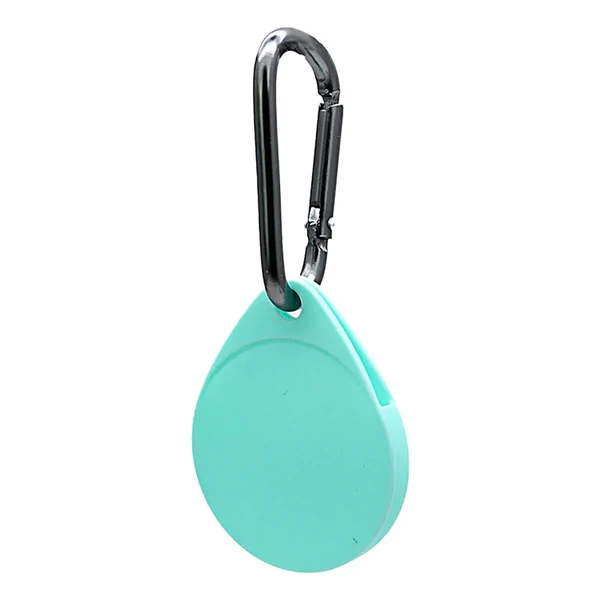 Люмінесцентний брелок з карабіном iLoungeMax Water Droplets Silicone Case Luminous для Apple AirTag