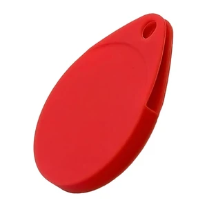 Силіконовий брелок з карабіном iLoungeMax Water Droplets Silicone Case Red для Apple AirTag - Фото 3