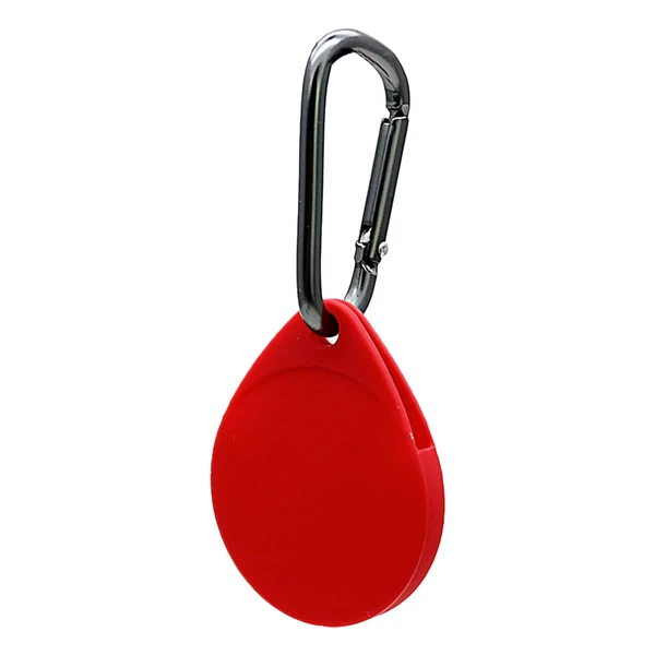 Силиконовый брелок с карабином iLoungeMax Water Droplets Silicone Case Red для Apple AirTag