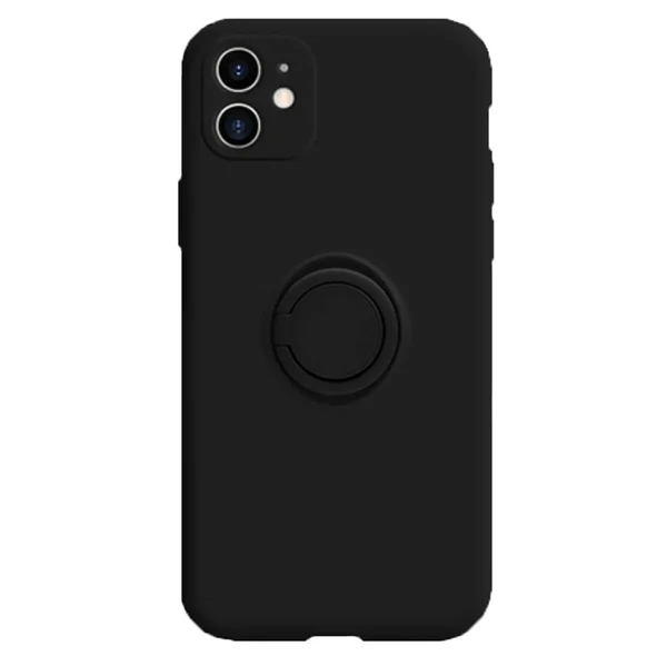 Силіконовий чохол з кільцем iLoungeMax With Ring Black для iPhone 11 в Чернівцях