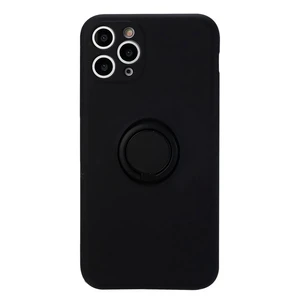 Силиконовый чехол с кольцом iLoungeMax With Ring Black для iPhone 11 Pro  - Фото 1