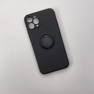 Силиконовый чехол с кольцом iLoungeMax With Ring Black для iPhone 11 Pro - Фото 2