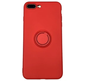 Силиконовый чехол с кольцом iLoungeMax With Ring Red для iPhone 8 Plus | 7 Plus  - Фото 1