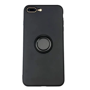 Силиконовый чехол с кольцом iLoungeMax With Ring Black для iPhone 8 Plus | 7 Plus - Фото 2