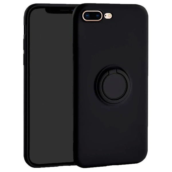 Силіконовий чохол з кільцем iLoungeMax With Ring Black для iPhone 8 Plus | 7 Plus в Запоріжжі
