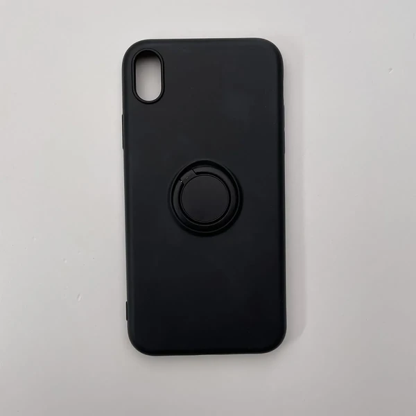 Силіконовий чохол з кільцем iLoungeMax With Ring Black для iPhone XR в Запоріжжі