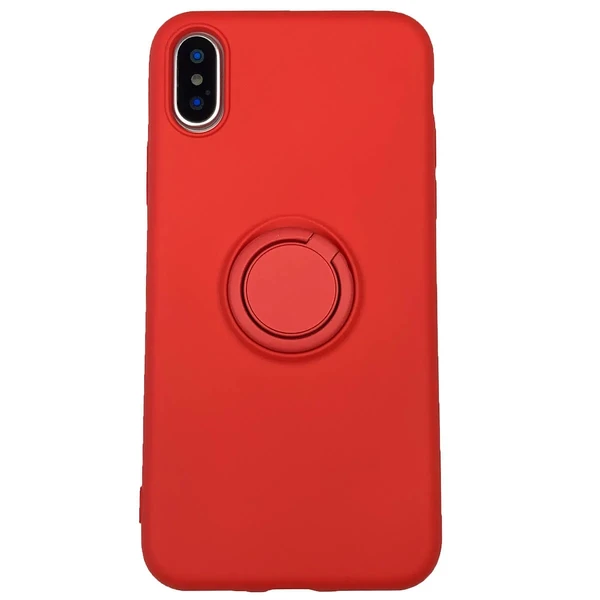 Силіконовий чохол з кільцем iLoungeMax With Ring Red для iPhone XS Max в Запоріжжі