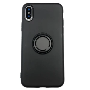 Силіконовий чохол з кільцем iLoungeMax With Ring Black для iPhone XS Max