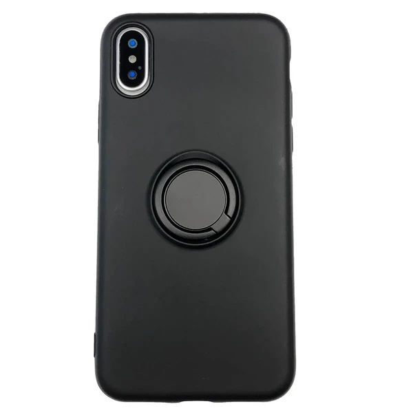 Силіконовий чохол з кільцем iLoungeMax With Ring Black для iPhone XS Max у Дніпрі