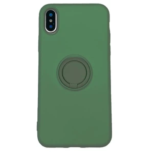 Силиконовый чехол с кольцом iLoungeMax With Ring Forest Green для iPhone XS Max