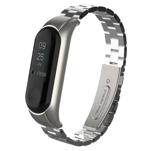 Металевий ремінець для фітнес-браслета iLoungeMax Xiaomi Mi Band 3 | 4 Silver