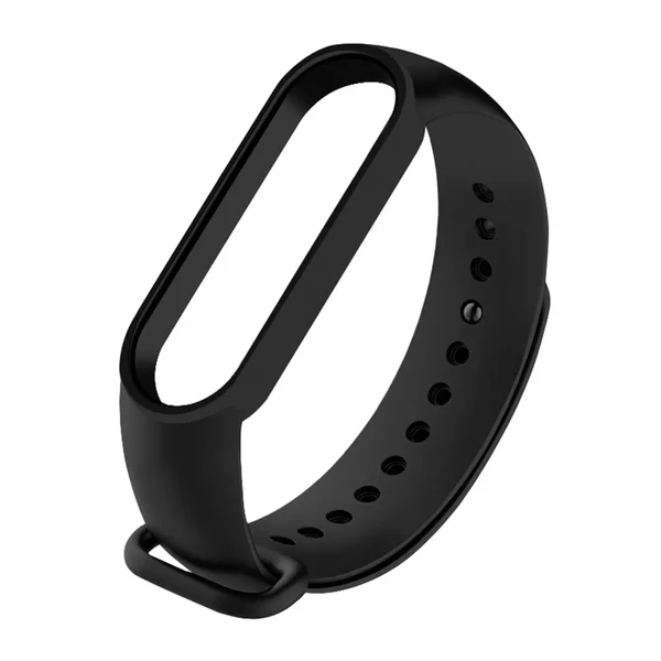 Чорний силіконовий ремінець iLoungeMax для Xiaomi Mi Band 5 | 6