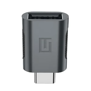 Адаптер (перехідник) для швидкої передачі даних iLoungeMax OTG Armor Type-C to USB-A Space Grey - Фото 2