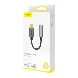 Перехідник до навушників Type-C to AUX 3.5mm Jack з підсилювачем ЦАП для iPhone / Android | Baseus L54 - Фото 2