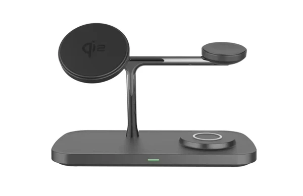 Док-станція iLoungeMax Qi2 Magnetic Charger Station 3in1 White для iPhone | AirPods | Apple Watch в Сумах