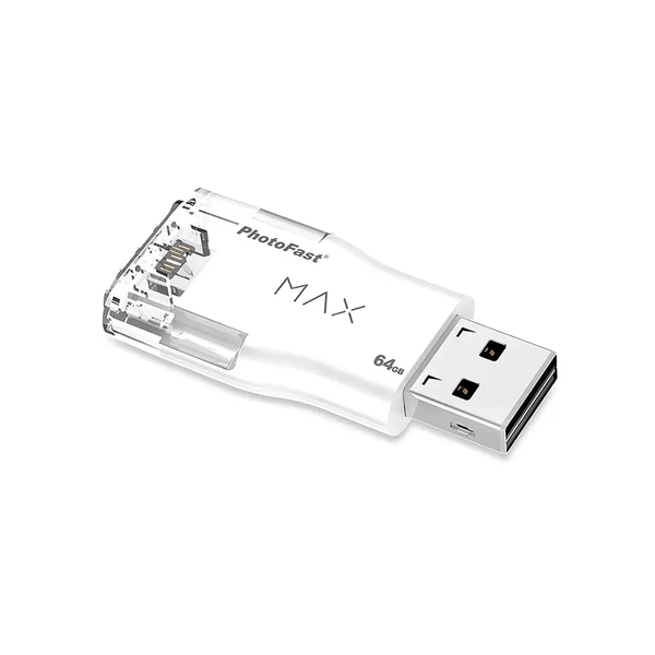 USB флешка PhotoFast i-FlashDrive MAX U3 64GB White для iPhone | iPad