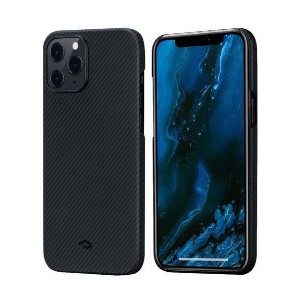 Карбоновий чохол-накладка Pitaka Air Case Black / Grey для iPhone 12 Pro