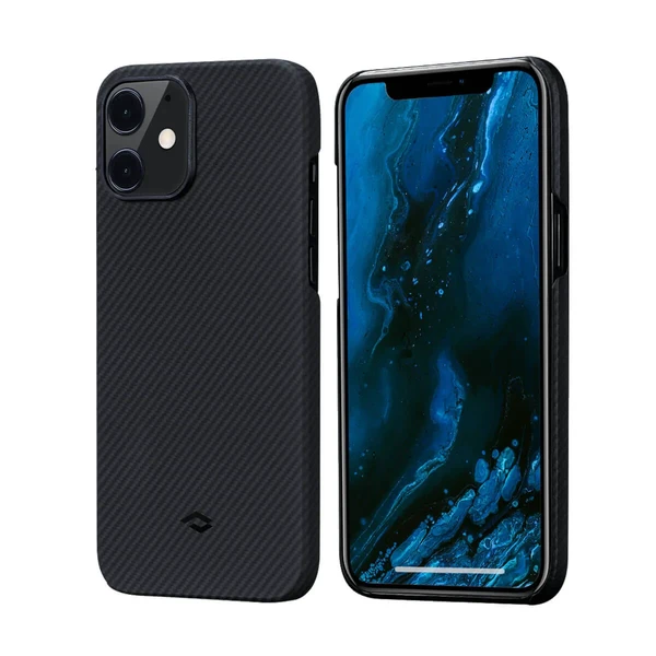 Карбоновий чохол-накладка Pitaka Air Case Black/Grey для iPhone 12 mini