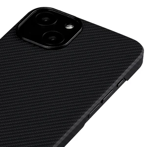 Карбоновый чехол-накладка Pitaka Air Case Black/Gray для iPhone 13 mini - Фото 2