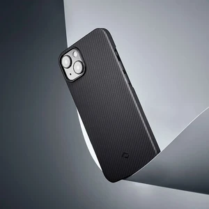 Карбоновый чехол-накладка Pitaka Air Case Black/Gray для iPhone 13 mini - Фото 4