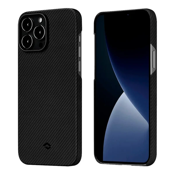 Карбоновый чехол-накладка Pitaka Air Case Black/Gray для iPhone 13 Pro в Сумах
