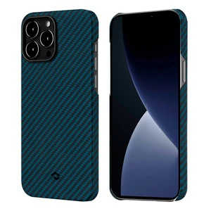 Карбоновий чохол-накладка Pitaka MagEZ Case 2 Black/Blue для iPhone 13 Pro Max