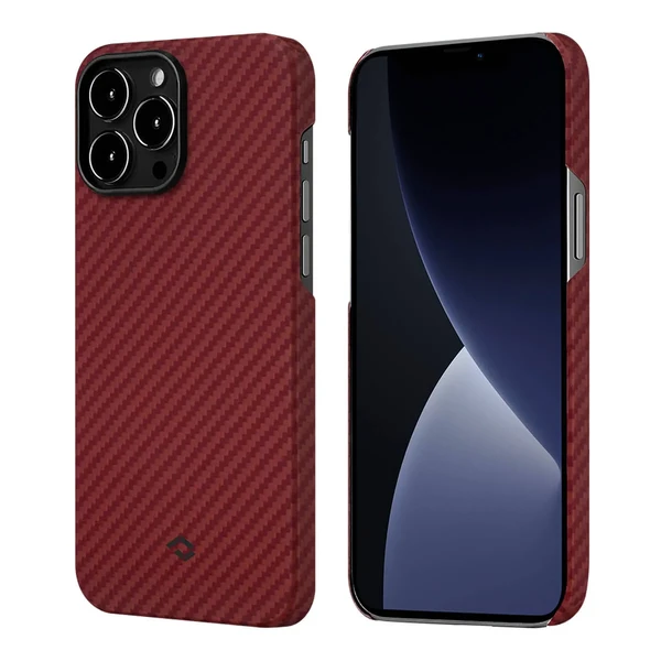 Карбоновый чехол-накладка Pitaka MagEZ Case 2 Red/Orange  для iPhone 13 Pro в Сумах