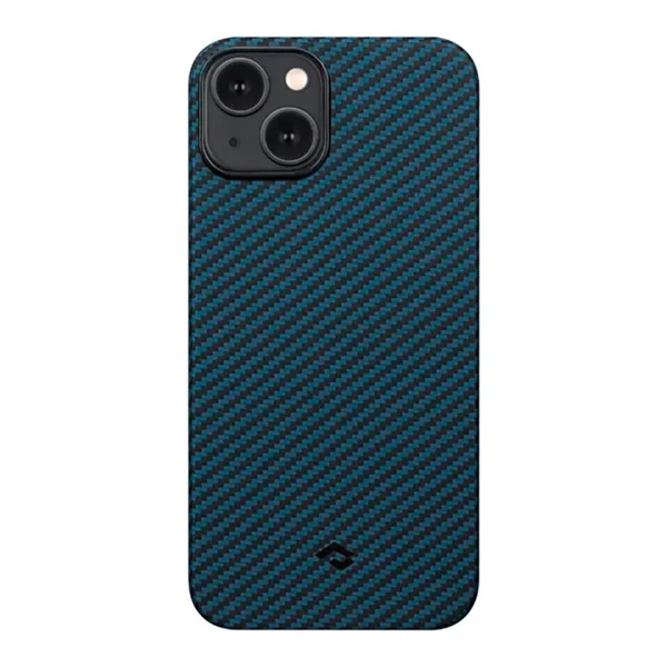 Противоударный чехол Pitaka MagEZ Case 3 Twill 1500D Black/Blue для iPhone 14 Plus
