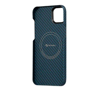 Протиударний чохол Pitaka MagEZ Case 3 Twill 1500D Black/Blue для iPhone 14 Plus - Фото 5