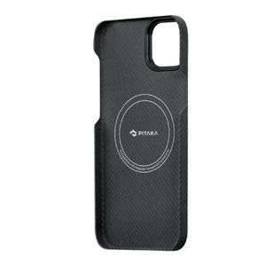 Противоударный чехол Pitaka MagEZ Case 3 Twill 600D Black/Grey для iPhone 14 | 13 - Фото 5