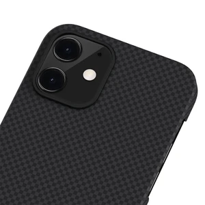 Карбоновий чохол-накладка Pitaka MagEZ Case Black | Grey для iPhone 12 mini - Фото 3