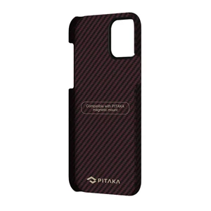 Карбоновый чехол-накладка Pitaka MagEZ Case Black | Red для iPhone 12 Pro - Фото 2