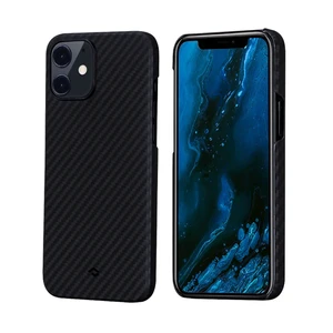 Карбоновий чохол-накладка Pitaka MagEZ Case Black | Grey для iPhone 12 mini
