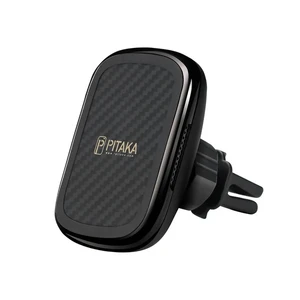 Автотримач з бездротовою зарядкою Pitaka MagEZ Mount Qi Car Vent для iPhone
