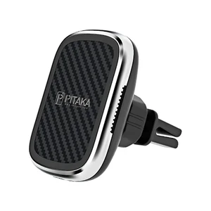 Автодержатель з бездротовою зарядкою Pitaka MagMount Qi Car Vent Black