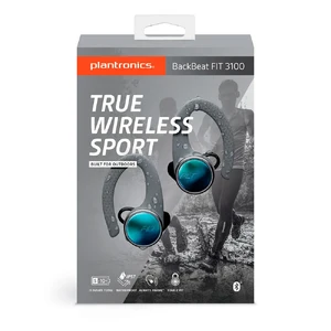 Водонепроницаемые беспроводные наушники Plantronics BackBeat FIT 3100 с зарядным кейсом - Фото 4