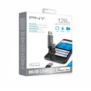 USB флешка PNY DUO LINK USB 3.0 OTG 128GB для iPhone | iPad - Фото 6