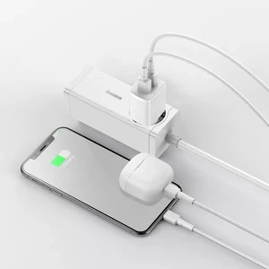 Зарядное устройство Baseus Compact Charger 2U для iPhone/iPad, мощность 10.5W (EU) White - Фото 3