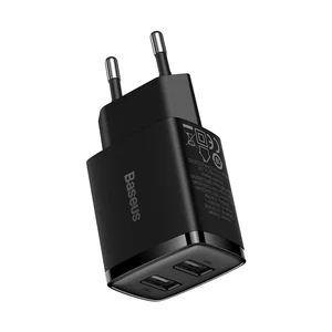 Зарядное устройство Baseus Compact Charger 2U для iPhone/iPad, мощность 10.5W (EU) Black - Фото 2