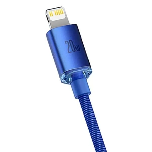 Зарядный кабель Baseus Crystal Shine Series USB Type-C to Lightning 20W Blue (1.2m) - Фото 3