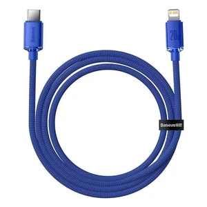 Зарядный кабель Baseus Crystal Shine Series USB Type-C to Lightning 20W Blue (1.2m) - Фото 4