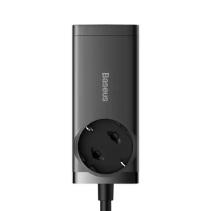Зарядка-удлинитель Baseus GaN3 Pro PowerStrip Fast Charger AC + 2USB + 2USB-C 65W Black (1.5m) - Фото 3