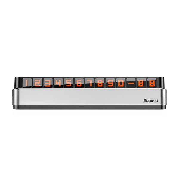 Парковочная карта Baseus Moonlight Box Series Temporary Parking Number Plate Dark Gray