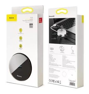Хаб (адаптер) USB-A 3.0 для ноутбука/ПК с 4x USB-A, microUSB для флешок, клавиатуры и мыши | Baseus Round Box Black - Фото 12