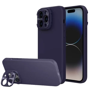 Защитный чехол с подставкой Nillkin Lens Wing Magnetic Deep Purple для iPhone 15 Pro - Фото 2