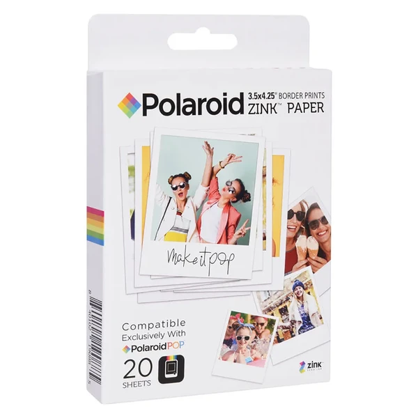 Фотопапір Polaroid 3.5 x 4.25"ZINK (20 шт)