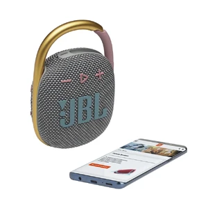 Портативна Bluetooth колонка JBL з карабіном Clip 4 Grey - Фото 5